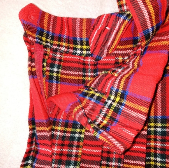 Lord & Taylor | VINTAGE Girls Tartan Plaid Pleated Jumper Skirt Size 4 Girls - Picture 9 of 10